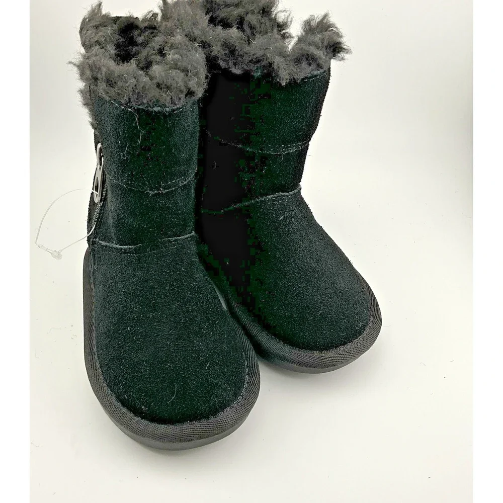 Koolaburra By Ugg Black Victoria Short‎ Boots Toddler Size 6 1019372